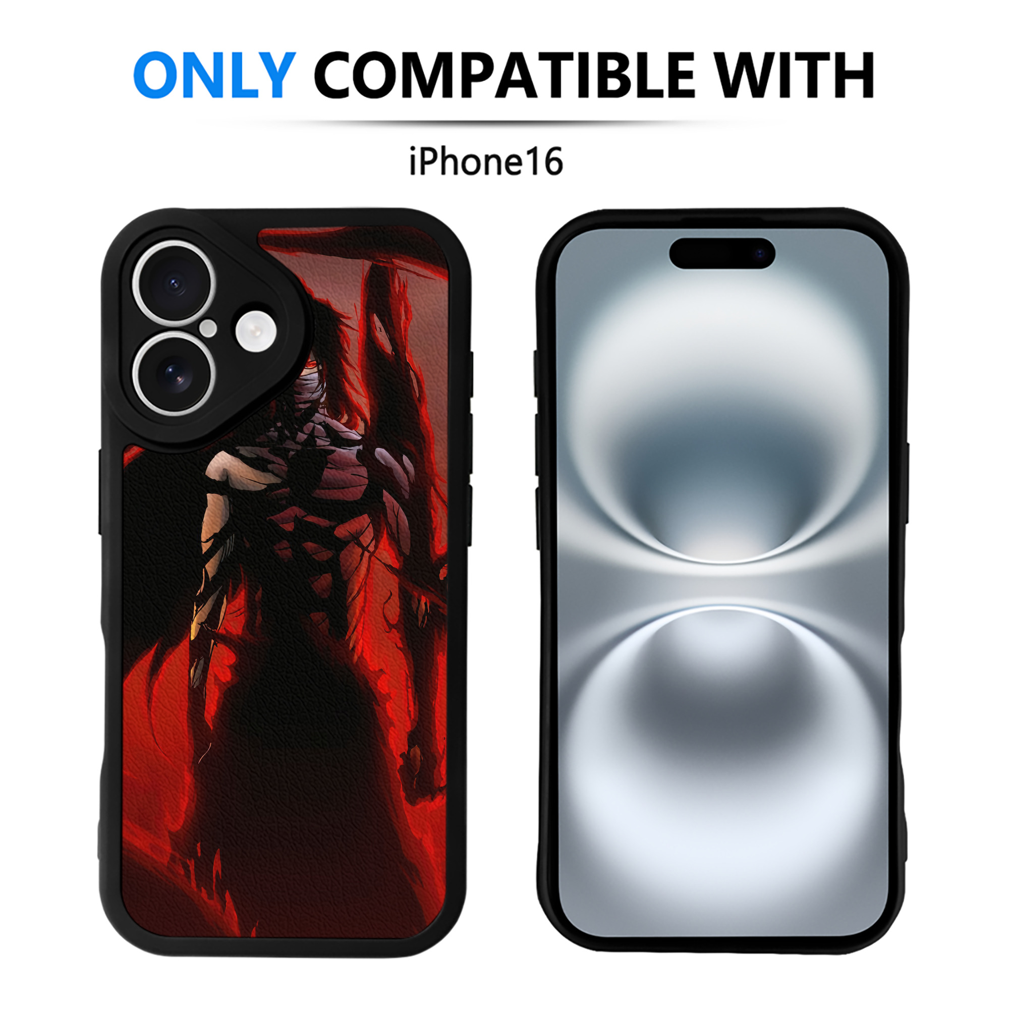 （画像用） ブリーチ BLEACH 【iPhone 16シリーズ対応】シリコンスマホケース（レザー調） 材質：シリコン